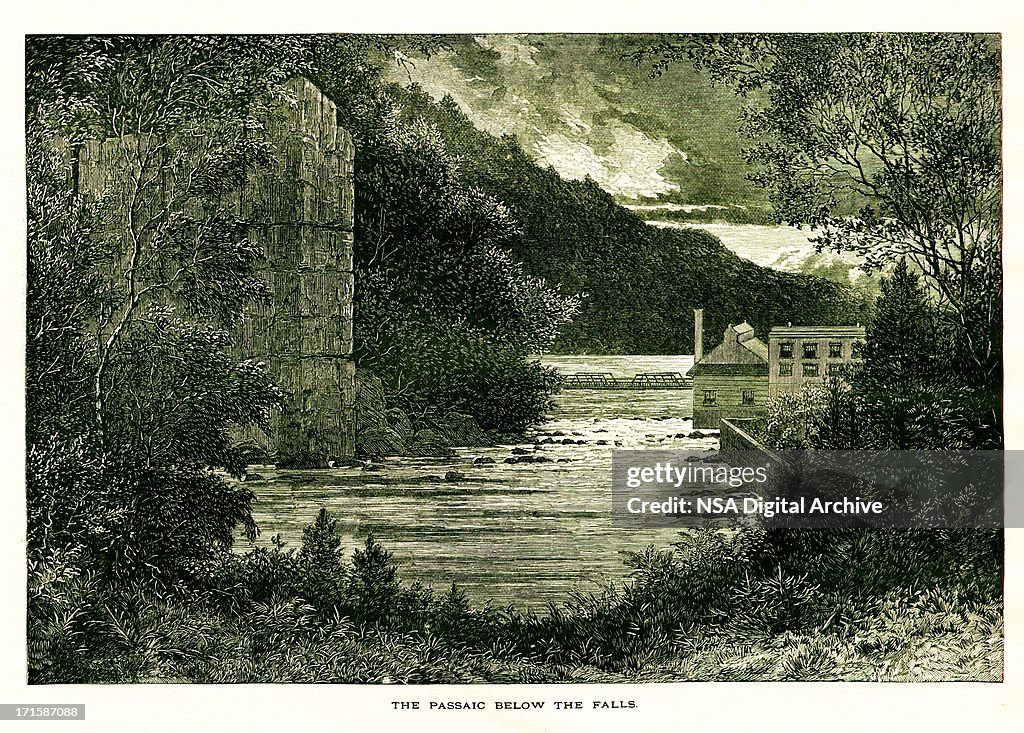 Passaic River below the Great Falls, New Jersey