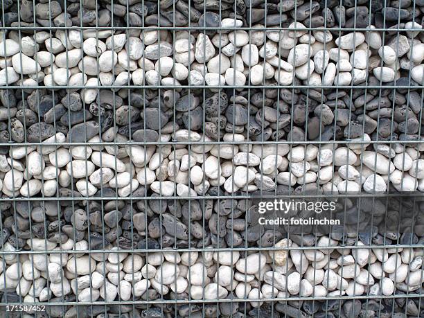 stone background - gabionen - retaining wall stock pictures, royalty-free photos & images