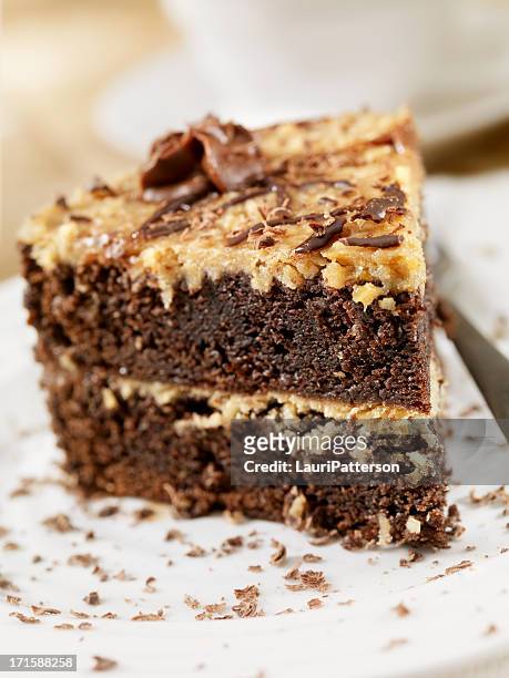 german chocolate cake - german culture stock pictures, royalty-free photos & images