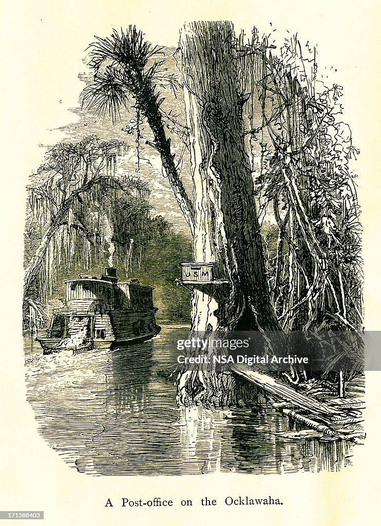 Post office on the Ocklawaha River, Florida