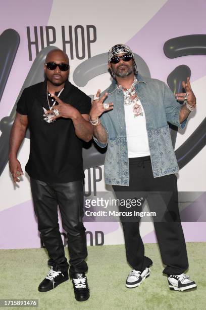 Freekey Zekey and Jim Jones attend the BET Hip-Hop Awards 2023 on October 03, 2023 in Atlanta, Georgia.