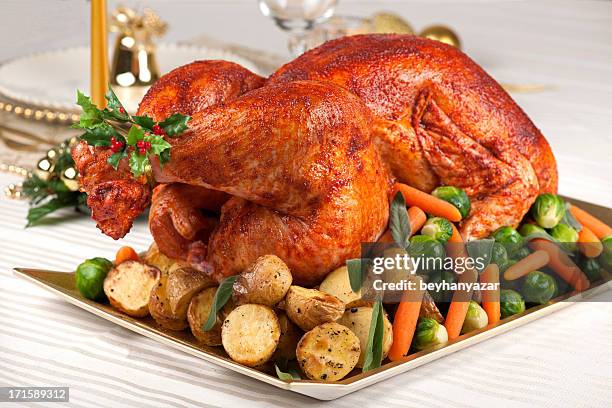 turkey - stuffed turkey stock pictures, royalty-free photos & images