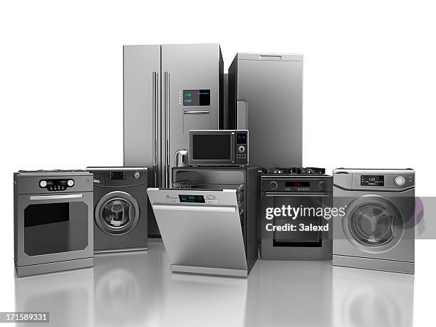 home appliances - haushaltsmaschine stock-fotos und bilder