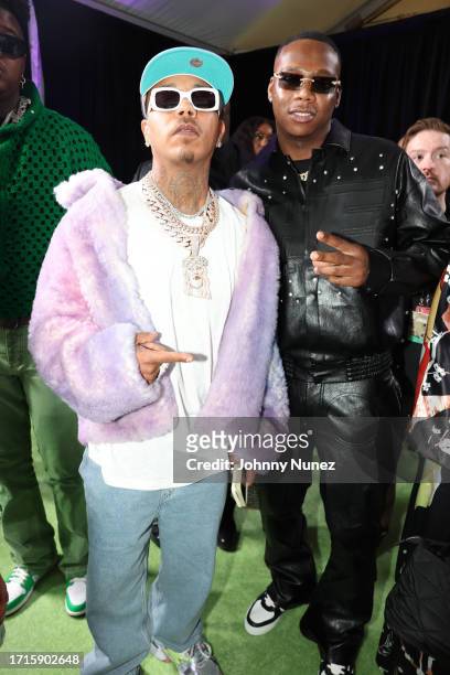Christian J. Ward and Symba attend the BET Hip-Hop Awards 2023 on October 03, 2023 in Atlanta, Georgia.