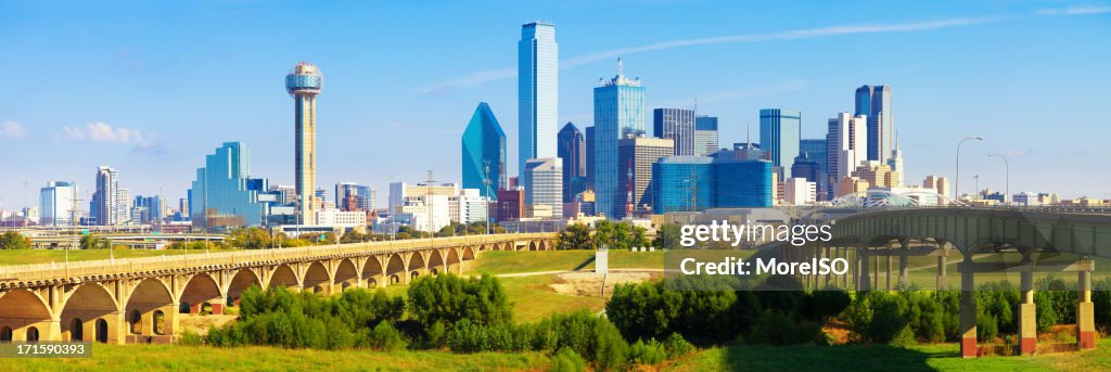 Dallas Downtown Skyline Panoramic