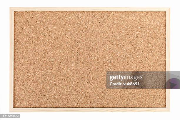 cork board - notice board stockfoto's en -beelden