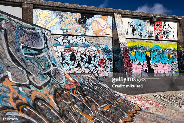 graffiti - skateboard park stock pictures, royalty-free photos & images