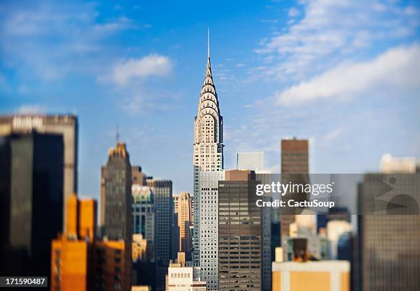 chrysler building, manhattan, new york city, usa - chrysler building stockfoto's en -beelden