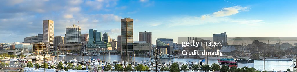 Inner Harbor von Baltimore zu 200 Jahresjubiläum seit dem Krieg von 1812