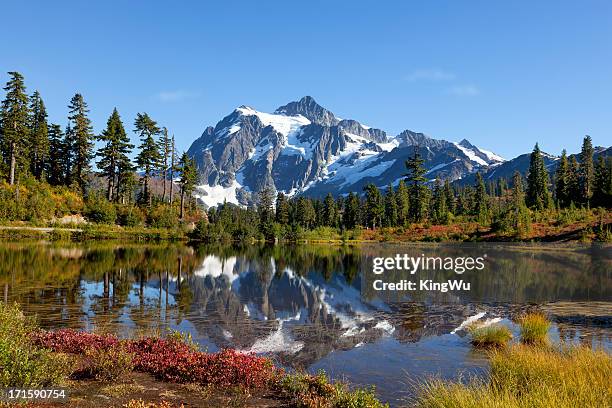 beauty in nature - mt shuksan stock pictures, royalty-free photos & images