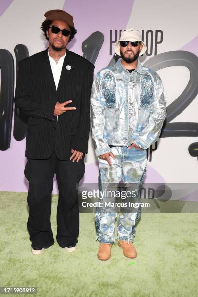 Nasir and Swizz Beatz attend the BET Hip-Hop Awards 2023 on October 03, 2023 in Atlanta, Georgia.