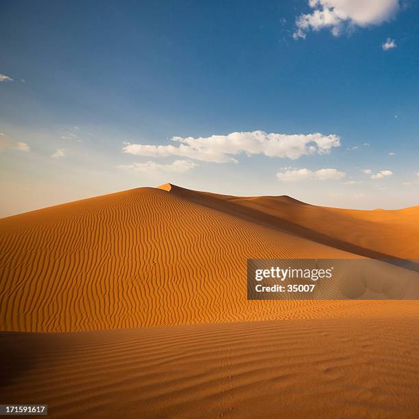 waves of sand - dubai desert stock pictures, royalty-free photos & images