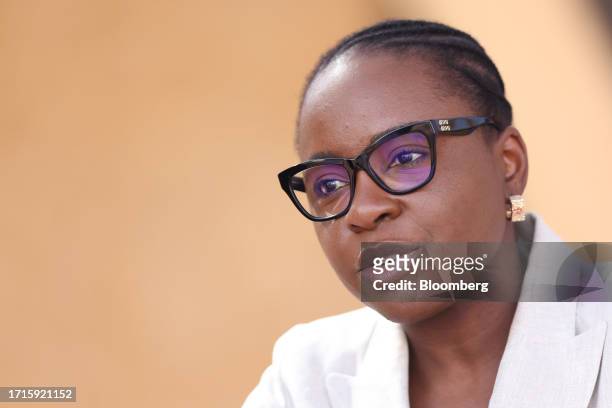 Vera Daves De Sousa, Angola's finance minister, at the annual meetings of the International Monetary Fund and World Bank in Marrakesh, Morocco, on...