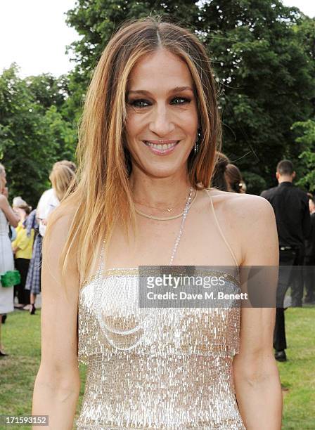 Sarah Jessica Parker attends the annual Serpentine Gallery Summer Party co-hosted by L'Wren Scott at The Serpentine Gallery on June 26, 2013 in...