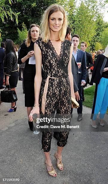 Jacquetta Wheeler attends the annual Serpentine Gallery Summer Party co-hosted by L'Wren Scott at The Serpentine Gallery on June 26, 2013 in London,...