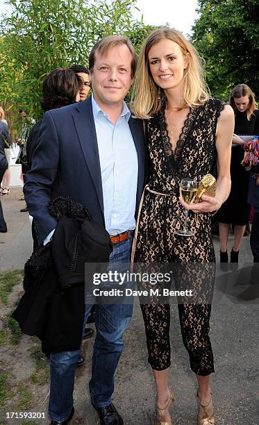 Jamie Allsopp and Jacquetta Wheeler attend the annual Serpentine Gallery Summer Party co-hosted by L'Wren Scott at The Serpentine Gallery on June 26,...