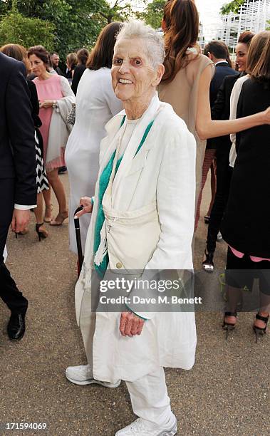 Elaine Sturtevant attends the annual Serpentine Gallery Summer Party co-hosted by L'Wren Scott at The Serpentine Gallery on June 26, 2013 in London,...