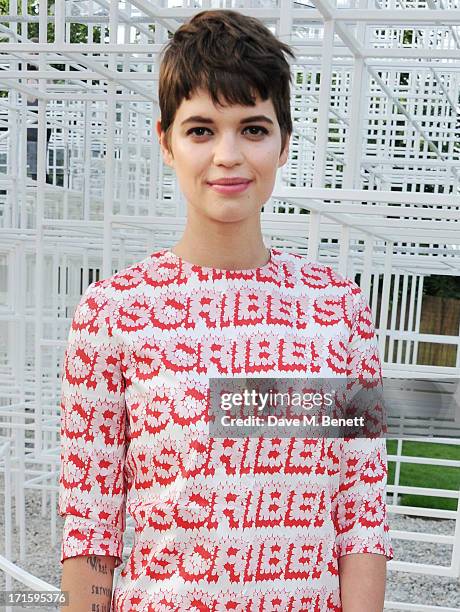 Pixie Geldof attends the annual Serpentine Gallery Summer Party co-hosted by L'Wren Scott at The Serpentine Gallery on June 26, 2013 in London,...