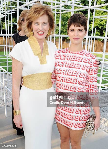 Co-director of the Serpentine Gallery Julia Peyton-Jones and Pixie Geldof attend the annual Serpentine Gallery Summer Party co-hosted by L'Wren Scott...