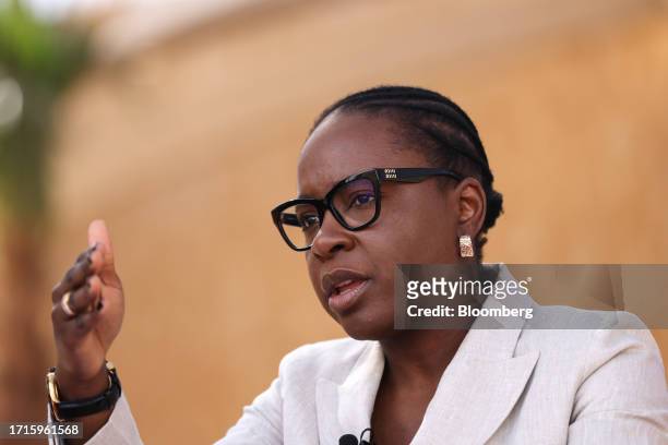 Vera Daves De Sousa, Angola's finance minister, at the annual meetings of the International Monetary Fund and World Bank in Marrakesh, Morocco, on...