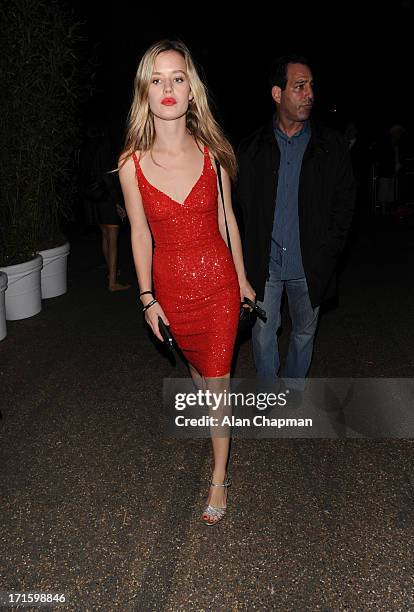 Georgia May Jagger sighting leaving the Serpentine Summer Party on June 26, 2013 in London, England.