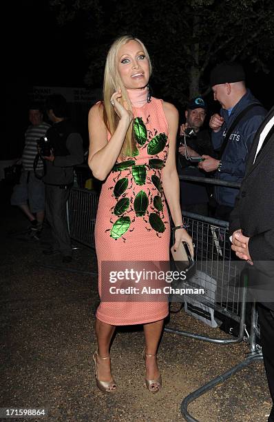 Caprice sighting leaving the Serpentine Summer Party on June 26, 2013 in London, England.