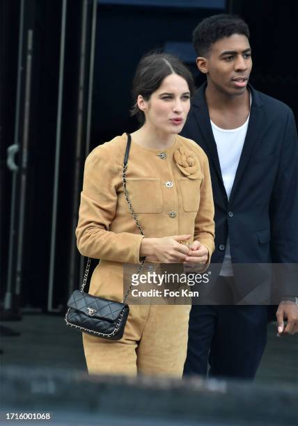 Rebecca Marder attends the Chanel Womenswear Spring/Summer 2024 show as part of Paris Fashion Week on October 03, 2023 in Paris, France.
