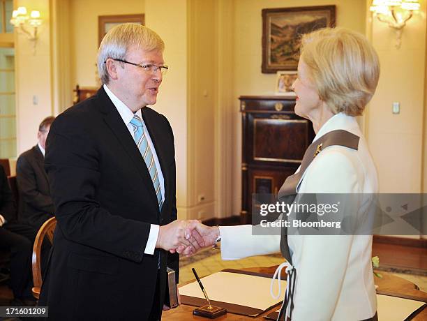 Bryce Rudd Kevin Rudd Sworn In As Australian Prime Minister Photos and Premium ...