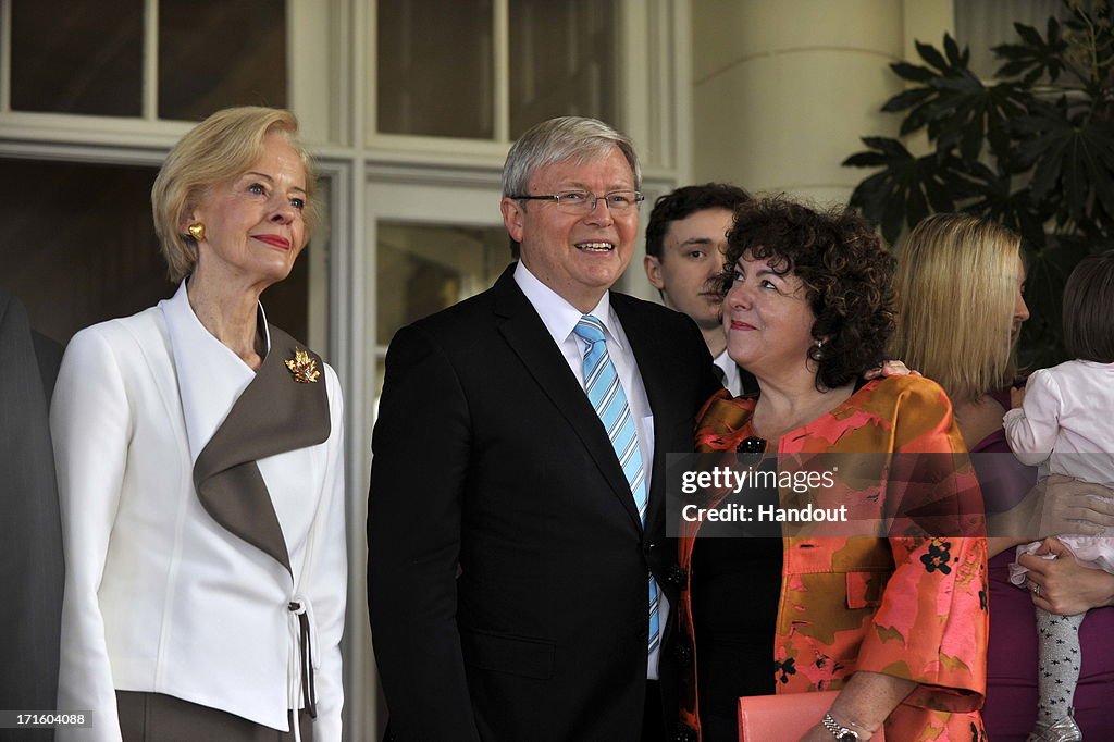 Bryce Rudd In this handout photo provided by the AUSPIC, Governor-General... News ...