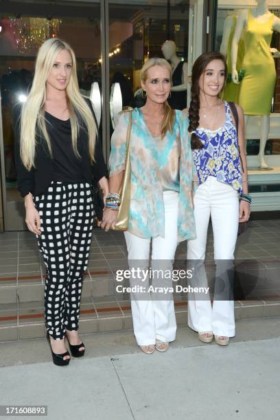 Brooke Brinson, Kim Richards and Kimberly Jackso attend a fashion fundraiser benefitting Children's Hospital of Los Angeles hosted by Kyle Richards...