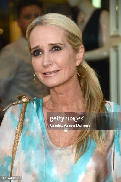 Kim Richards attends a fashion fundraiser benefitting Children's Hospital of Los Angeles hosted by Kyle Richards at Kyle by Alene Too on June 26,...