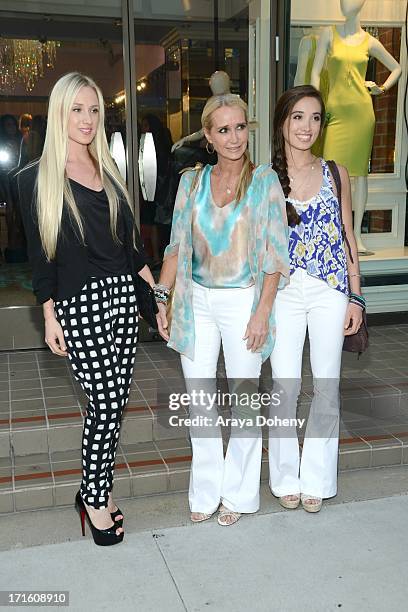 Brooke Brinson, Kim Richards and Kimberly Jackso attend a fashion fundraiser benefitting Children's Hospital of Los Angeles hosted by Kyle Richards...