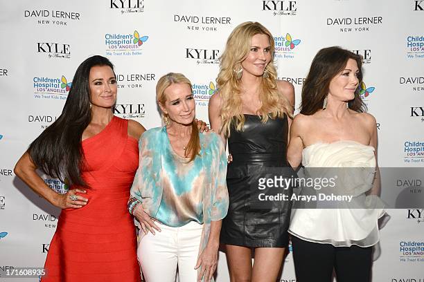 Kyle Richards, Kim Richards and Brandi Glanville and Lisa Vanderpump attend a fashion fundraiser benefitting Children's Hospital of Los Angeles...