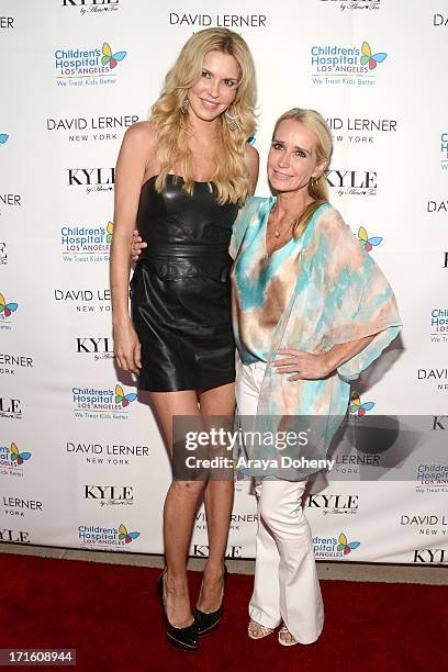 Brandi Glanville and Kim Richards attend a fashion fundraiser benefitting Children's Hospital of Los Angeles hosted by Kyle Richards at Kyle by Alene...