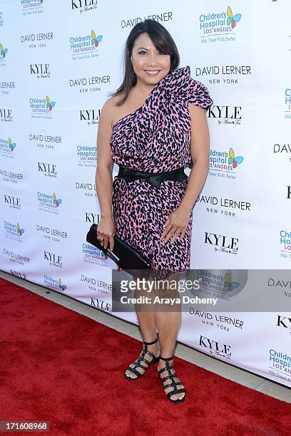 Karen Rose attends a fashion fundraiser benefitting Children's Hospital of Los Angeles hosted by Kyle Richards at Kyle by Alene Too on June 26, 2013...
