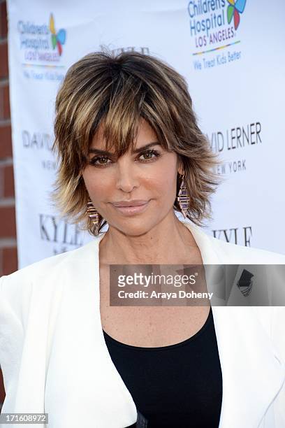Lisa Rinna attends a fashion fundraiser benefitting Children's Hospital of Los Angeles hosted by Kyle Richards at Kyle by Alene Too on June 26, 2013...