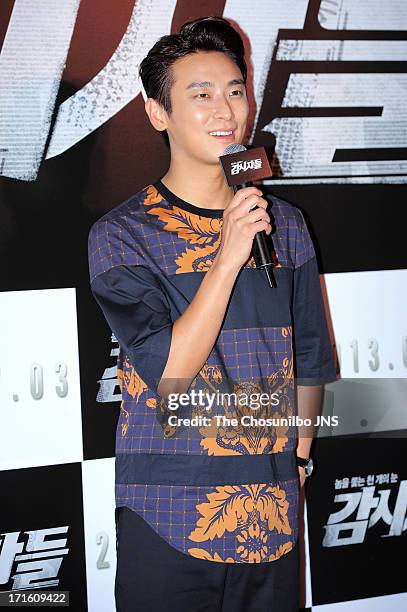 Ju Ji-Hoon attends the 'Cold Eyes' Red Carpet & VIP Press Screening at COEX Megabox on June 25, 2013 in Seoul, South Korea.
