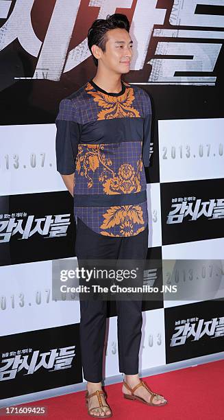 Ju Ji-Hoon attends the 'Cold Eyes' Red Carpet & VIP Press Screening at COEX Megabox on June 25, 2013 in Seoul, South Korea.