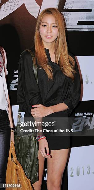 Attends the 'Cold Eyes' Red Carpet & VIP Press Screening at COEX Megabox on June 25, 2013 in Seoul, South Korea.