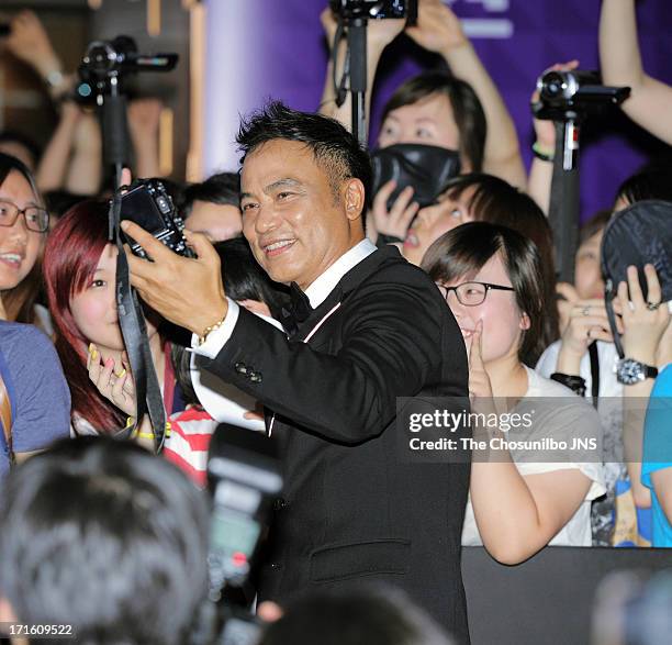 Simon Yam attends the 'Cold Eyes' Red Carpet & VIP Press Screening at COEX Megabox on June 25, 2013 in Seoul, South Korea.
