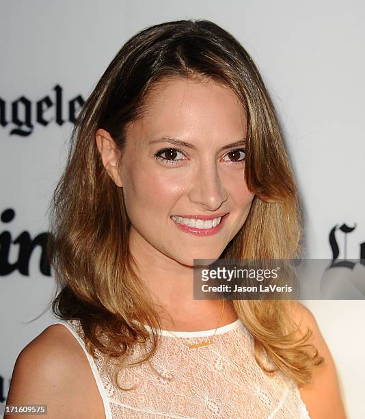 Actress Laura Perloe attends the premiere of "Some Girl" at Laemmle NoHo 7 on June 26, 2013 in North Hollywood, California.
