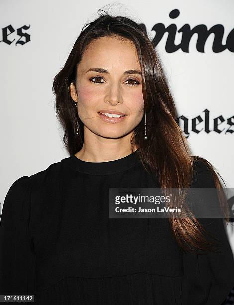 Actress Mia Maestro attends the premiere of "Some Girl" at Laemmle NoHo 7 on June 26, 2013 in North Hollywood, California.