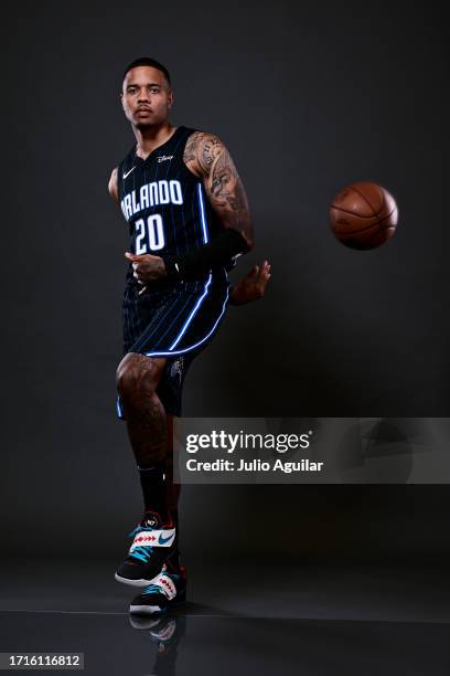 Markelle Fultz of the Orlando Magic poses for a portrait during the 2023-2024 Orlando Magic Media Day at AdventHealth Training Center on October 02,...