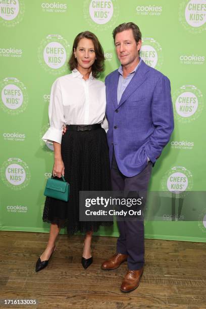 Christy Turlington and Edward Burns attend Chefs for Kids' Cancer Benefitting Cookies For Kids' Cancer at Metropolitan Pavilion on October 03, 2023...