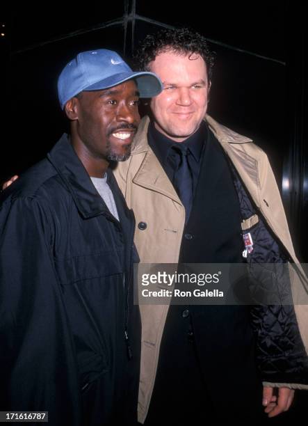 Actor Don Cheadle and actor John C. Reilly attend the "True West" Broadway Play Opening Night on March 9, 2000 at the Circle in the Square Theatre in...