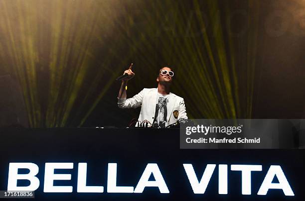 Antoine performs on stage during the 30th anniversary of Donauinselfest 2013 on June 23, 2013 in Vienna, Austria.