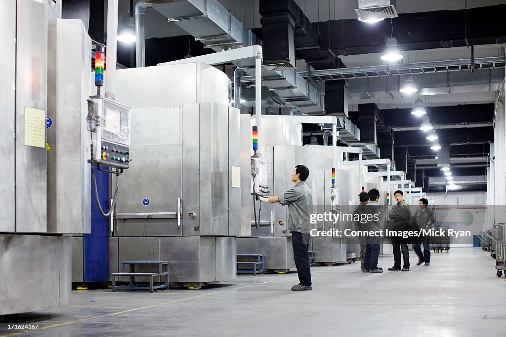 Solar panel manufacturing plant, Shanghai, China