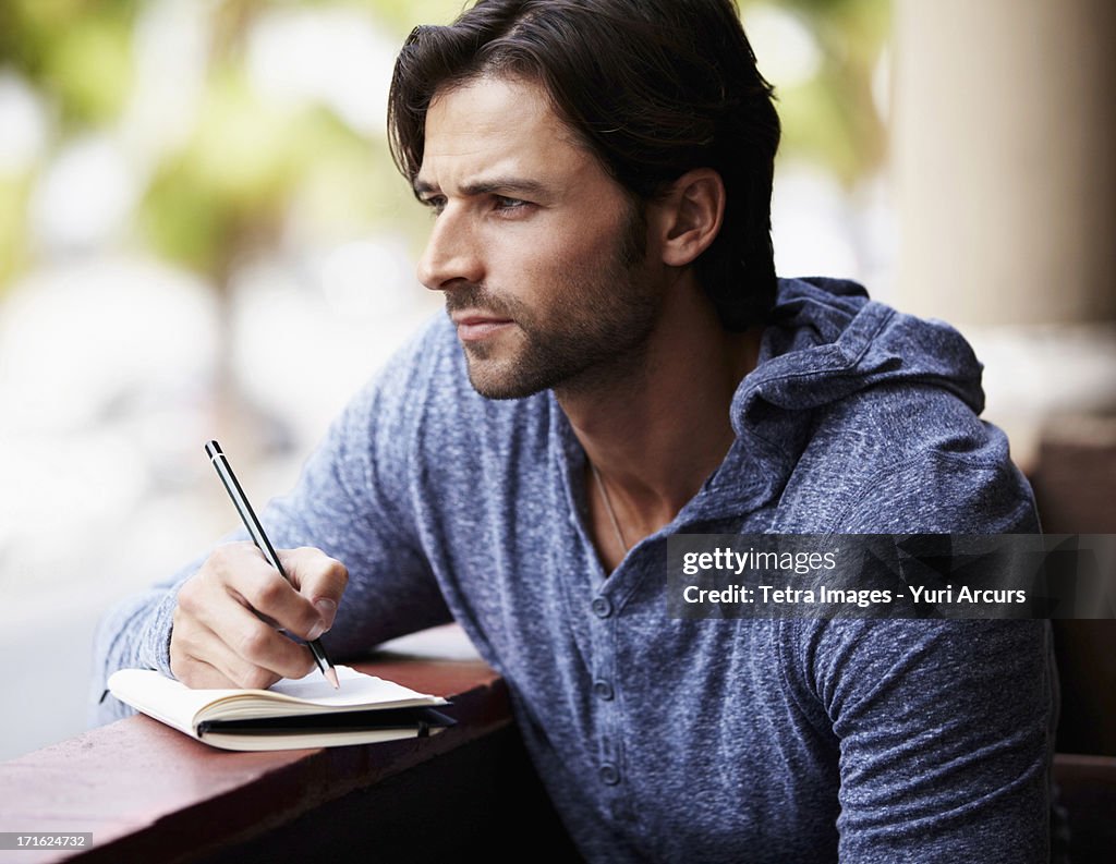 South Africa, Cape Town, Portrait of man looking away