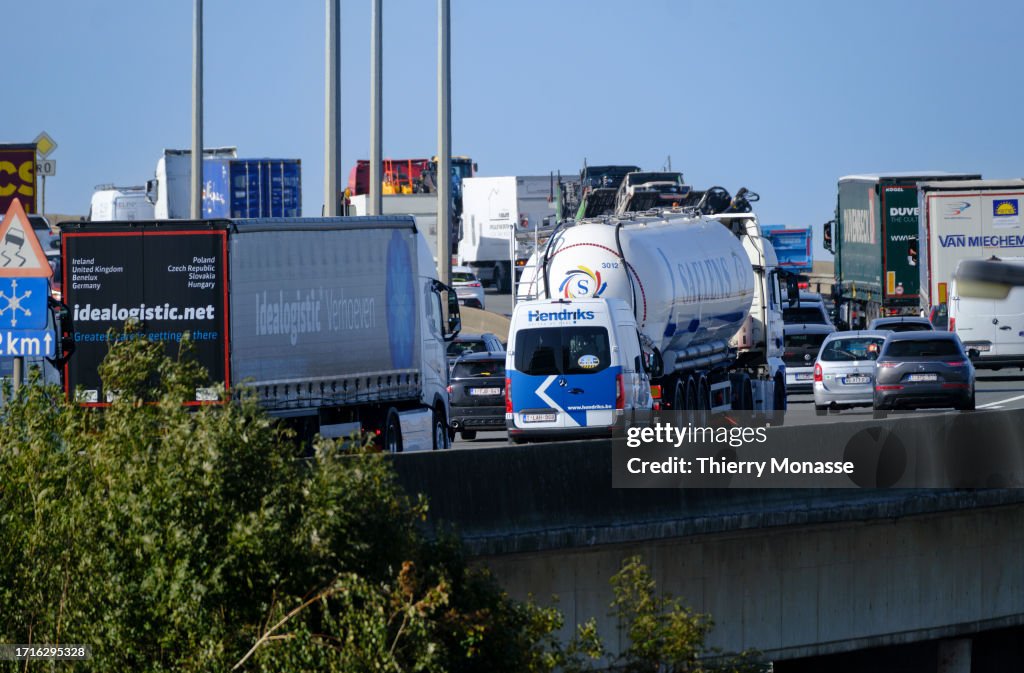 The Vilvoorde Viaduct Part Of Brussels Ring