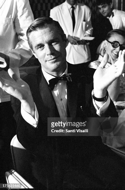 Actor George Peppard at a party for Blue Maxon June 21,1966 in New York, New York.
